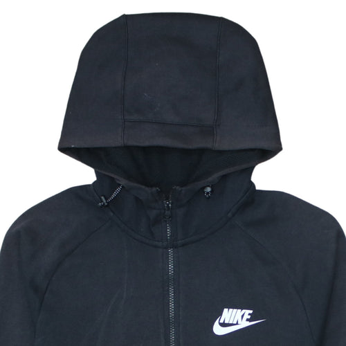 Nike Men's Black Full Zip Hoodie S Regular Fit Fleece