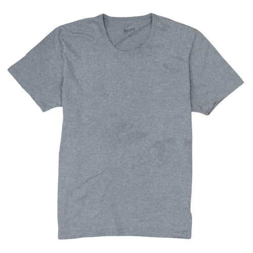 Hugo Boss Men's Grey Short Sleeve Crew Neck Cotton T-Shirt M