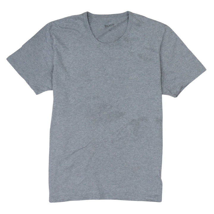Hugo Boss Men's Grey Short Sleeve Crew Neck Cotton T-Shirt M