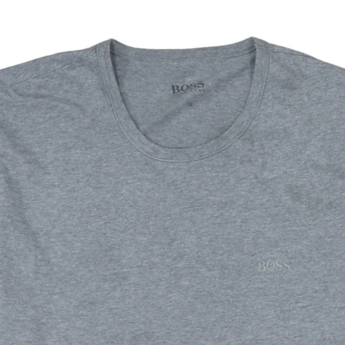 Hugo Boss Men's Grey Short Sleeve Crew Neck Cotton T-Shirt M