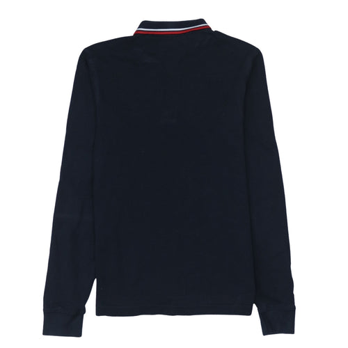 Fred Perry Men's Blue Long Sleeve Slim Fit Polo Shirt Size S