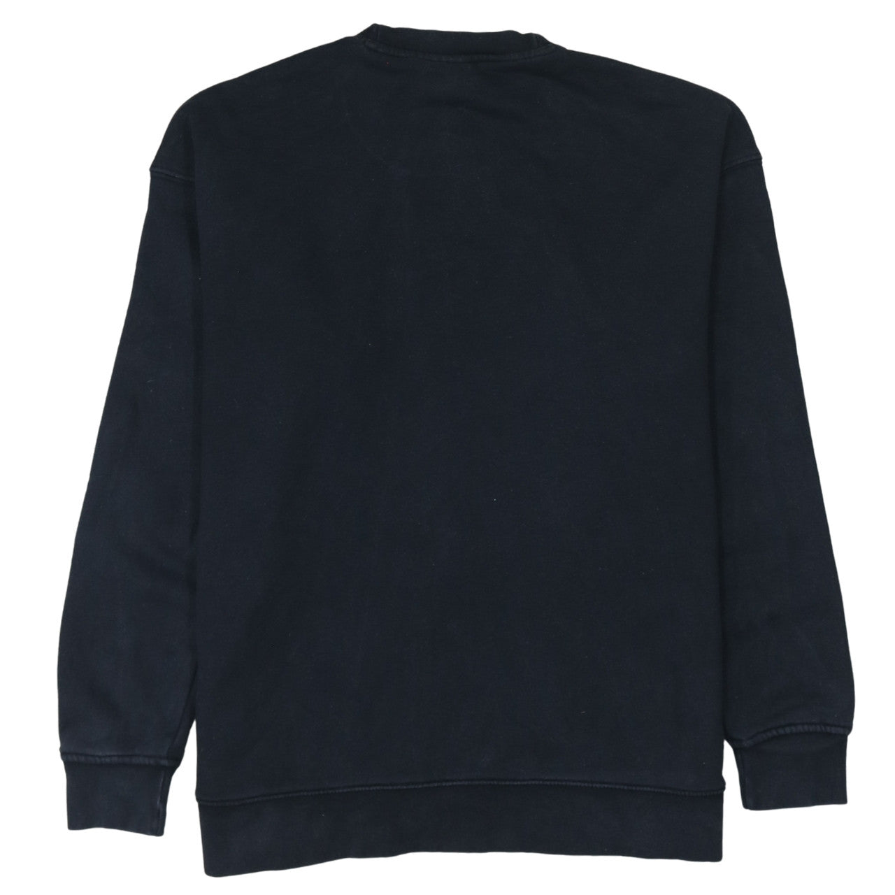 Adidas Womens Black Crew Neck Pullover Sweatshirt UK 14 Graphic Logo