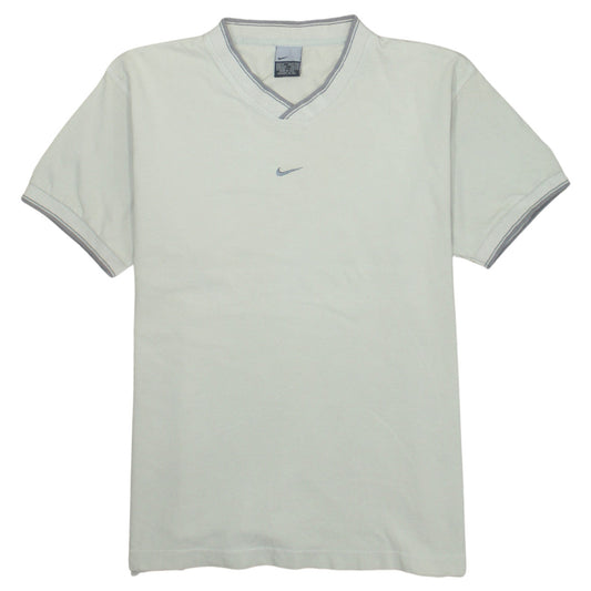 Nike Men's Beige V-Neck Short Sleeve Cotton T-Shirt Size M
