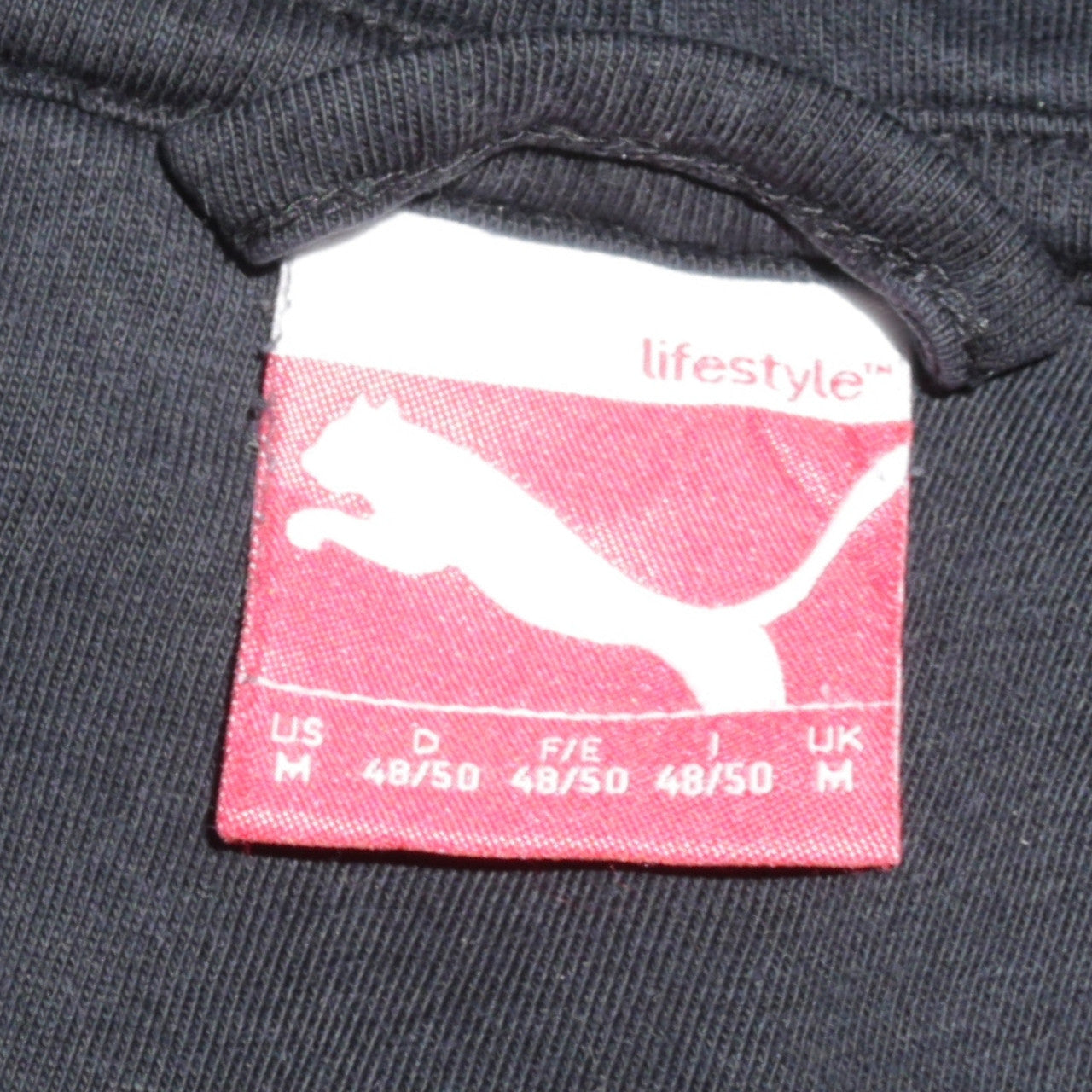 Puma Men's Black M Pullover Hoodie with Logo Graphic Print