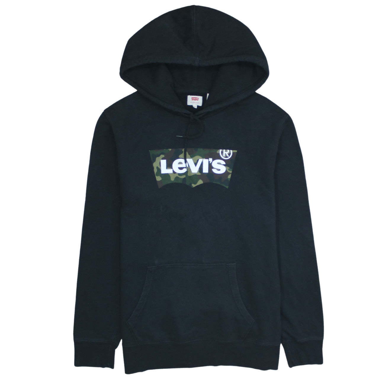 Levi's Men's Black Camouflage Logo Pullover Hoodie Size M
