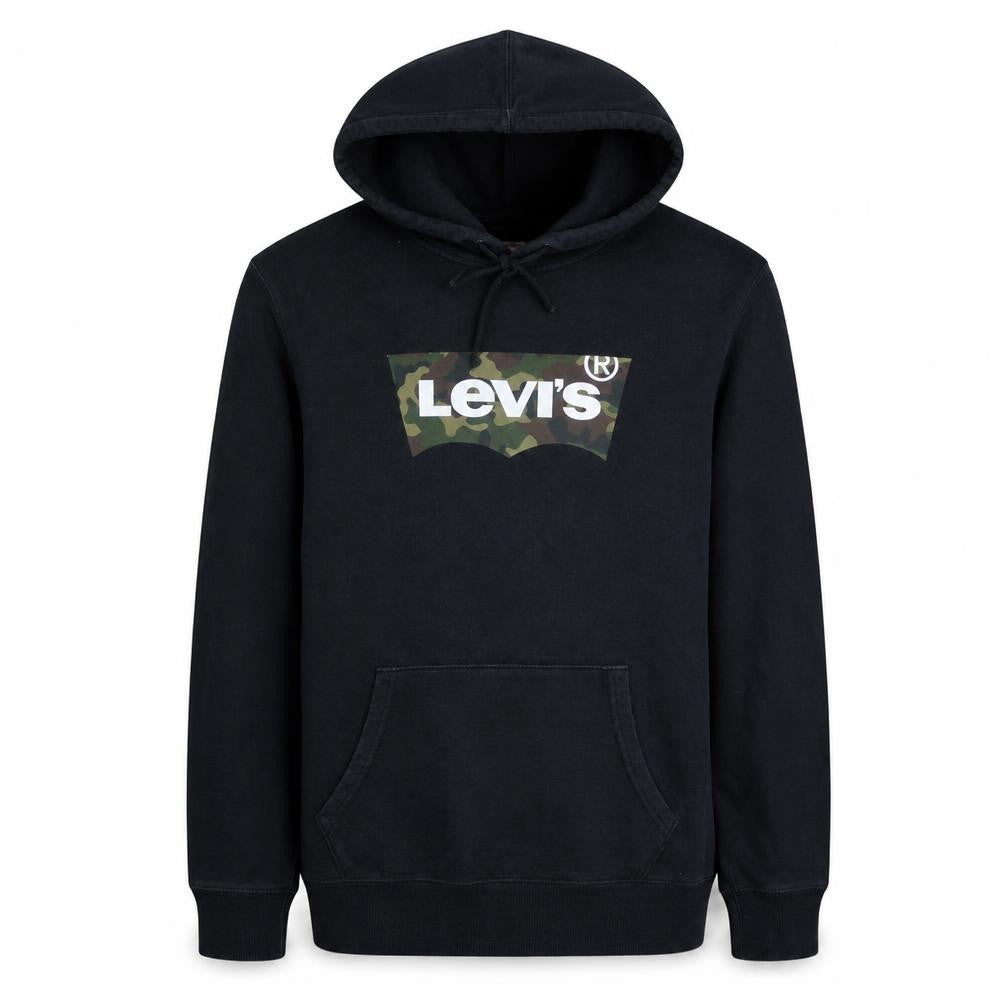 Levi's Men's Black Camouflage Logo Pullover Hoodie Size M