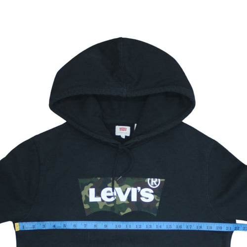 Levi's Men's Black Camouflage Logo Pullover Hoodie Size M