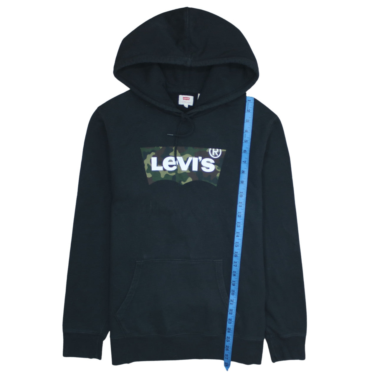 Levi's Men's Black Camouflage Logo Pullover Hoodie Size M