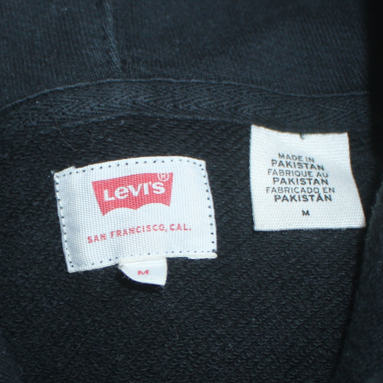 Levi's Men's Black Camouflage Logo Pullover Hoodie Size M