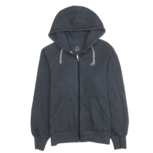 Nike Mens Grey Full Zip Hoodie Sweatshirt M Cotton Blend