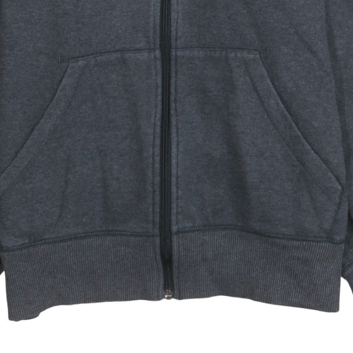 Nike Mens Grey Full Zip Hoodie Sweatshirt M Cotton Blend