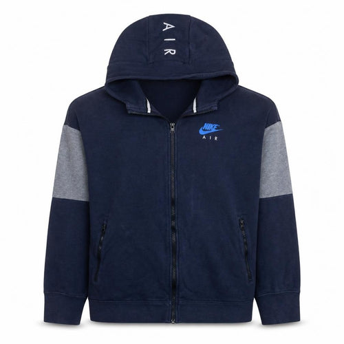 Nike Air Boys Navy Blue Full Zip Hoodie XL 13-15 Years Cotton Blend