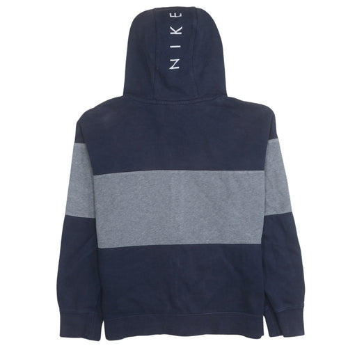 Nike Air Boys Navy Blue Full Zip Hoodie XL 13-15 Years Cotton Blend