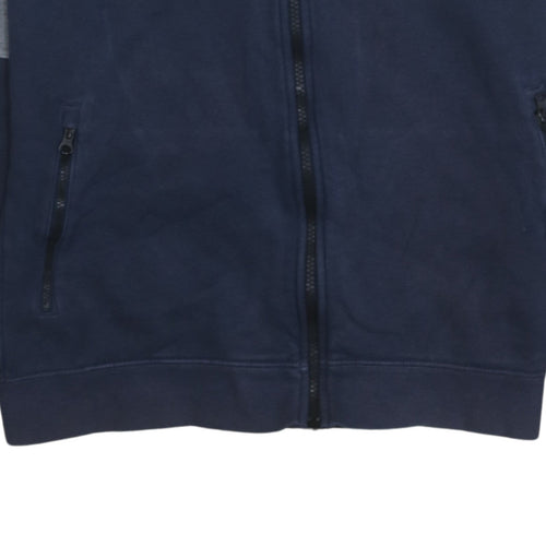 Nike Air Boys Navy Blue Full Zip Hoodie XL 13-15 Years Cotton Blend