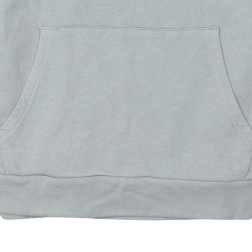 Under Armour Boys Grey Hooded Pullover Hoodie YXL 158-170cm Cotton Blend