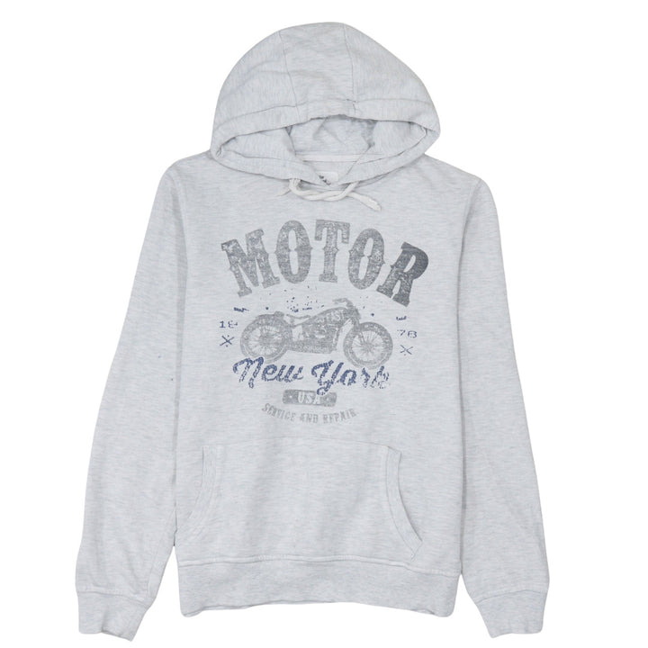Cedar Wood State Men's Grey Pullover Hoodie M Graphic Motor Design
