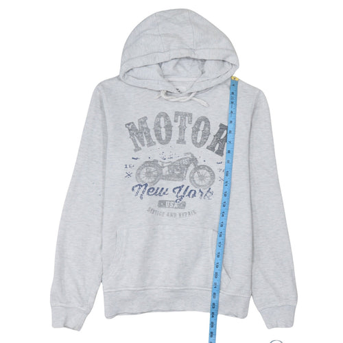 Cedar Wood State Men's Grey Pullover Hoodie M Graphic Motor Design