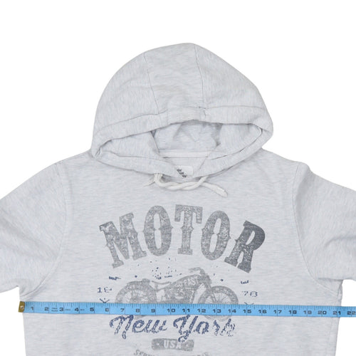 Cedar Wood State Men's Grey Pullover Hoodie M Graphic Motor Design