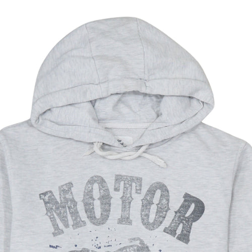 Cedar Wood State Men's Grey Pullover Hoodie M Graphic Motor Design