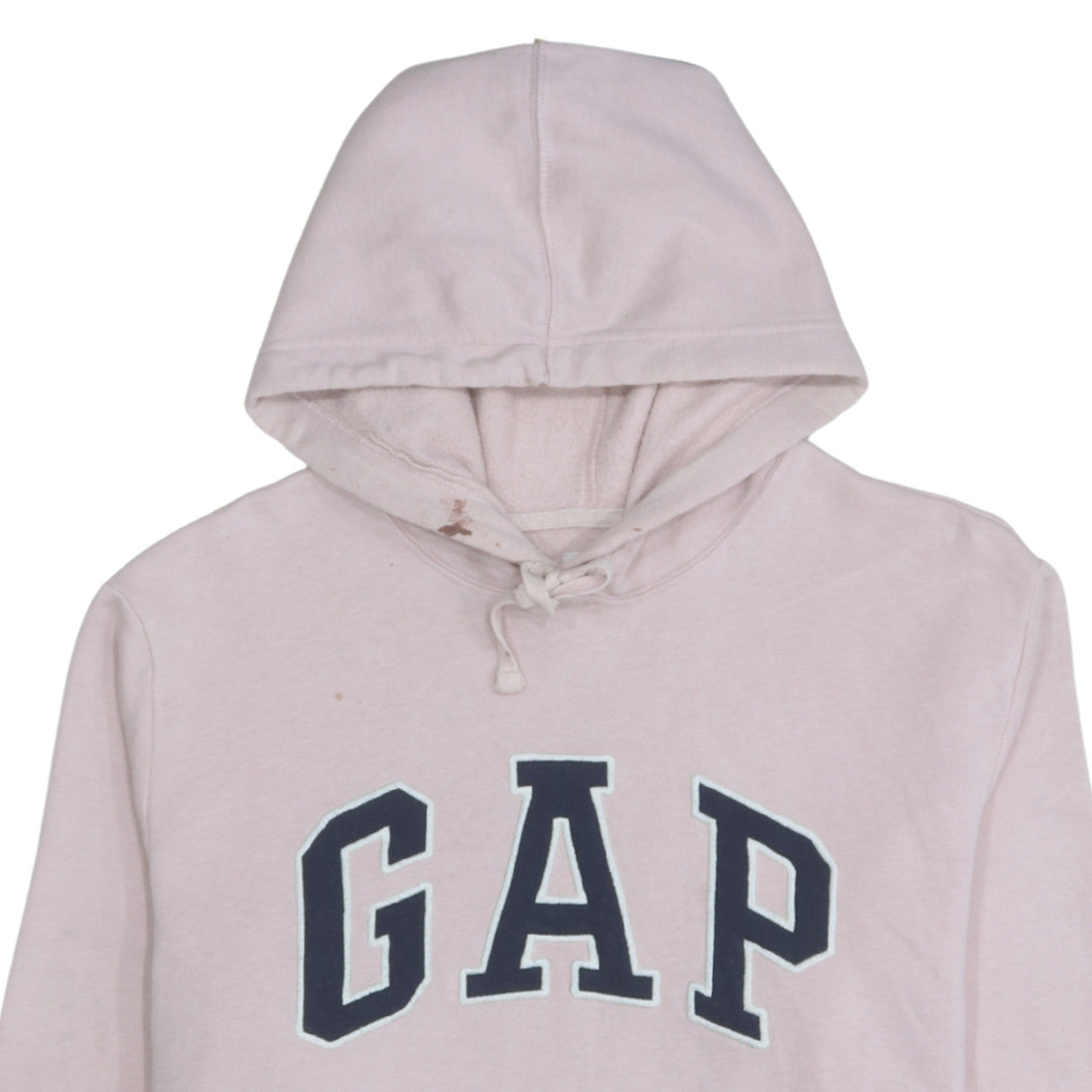 GAP Women Pink Pullover Hoodie L Cotton Blend Logo Casual