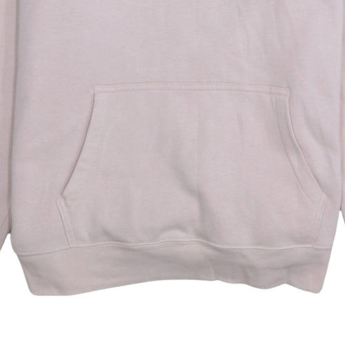 GAP Women Pink Pullover Hoodie L Cotton Blend Logo Casual