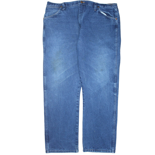 Wrangler Men's Blue Straight Leg Jeans 40x30 Cotton Denim