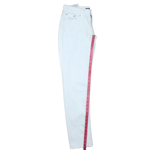 Levi's Women's White 524 Too Superlow Skinny Jeans M