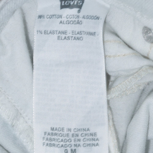 Levi's Women's White 524 Too Superlow Skinny Jeans M