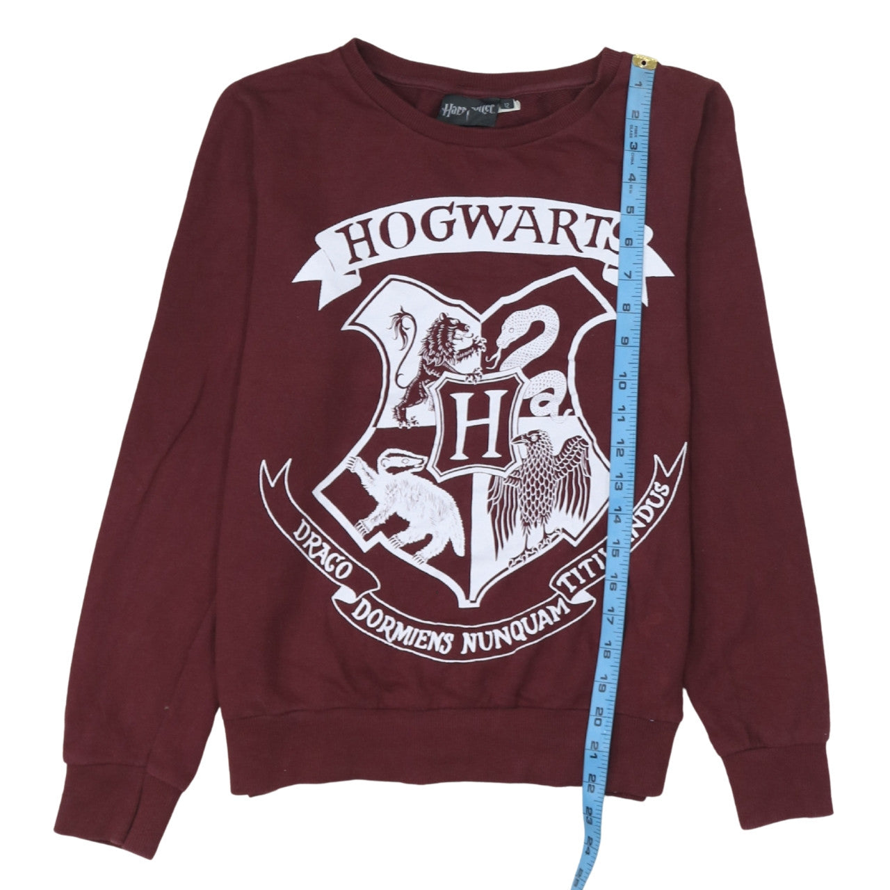 Atmosphere Harry Potter Burgundy Hogwarts Sweatshirt Women Size 12