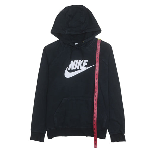 Nike Womens Black Large Pullover Hoodie Sweatshirt Cotton Blend
