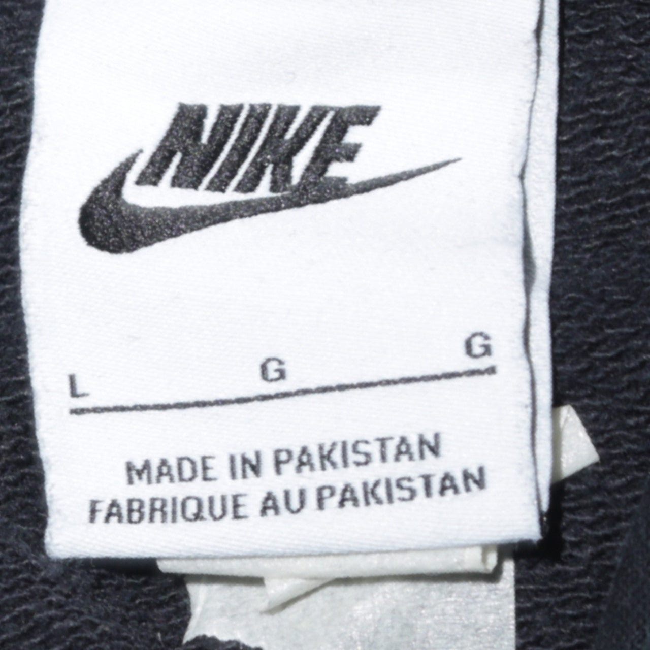 Nike Womens Black Large Pullover Hoodie Sweatshirt Cotton Blend