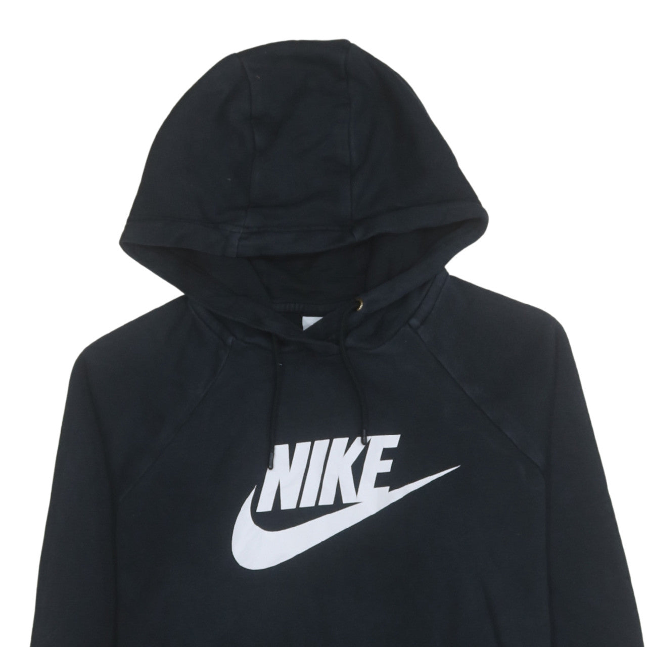 Nike Womens Black Large Pullover Hoodie Sweatshirt Cotton Blend