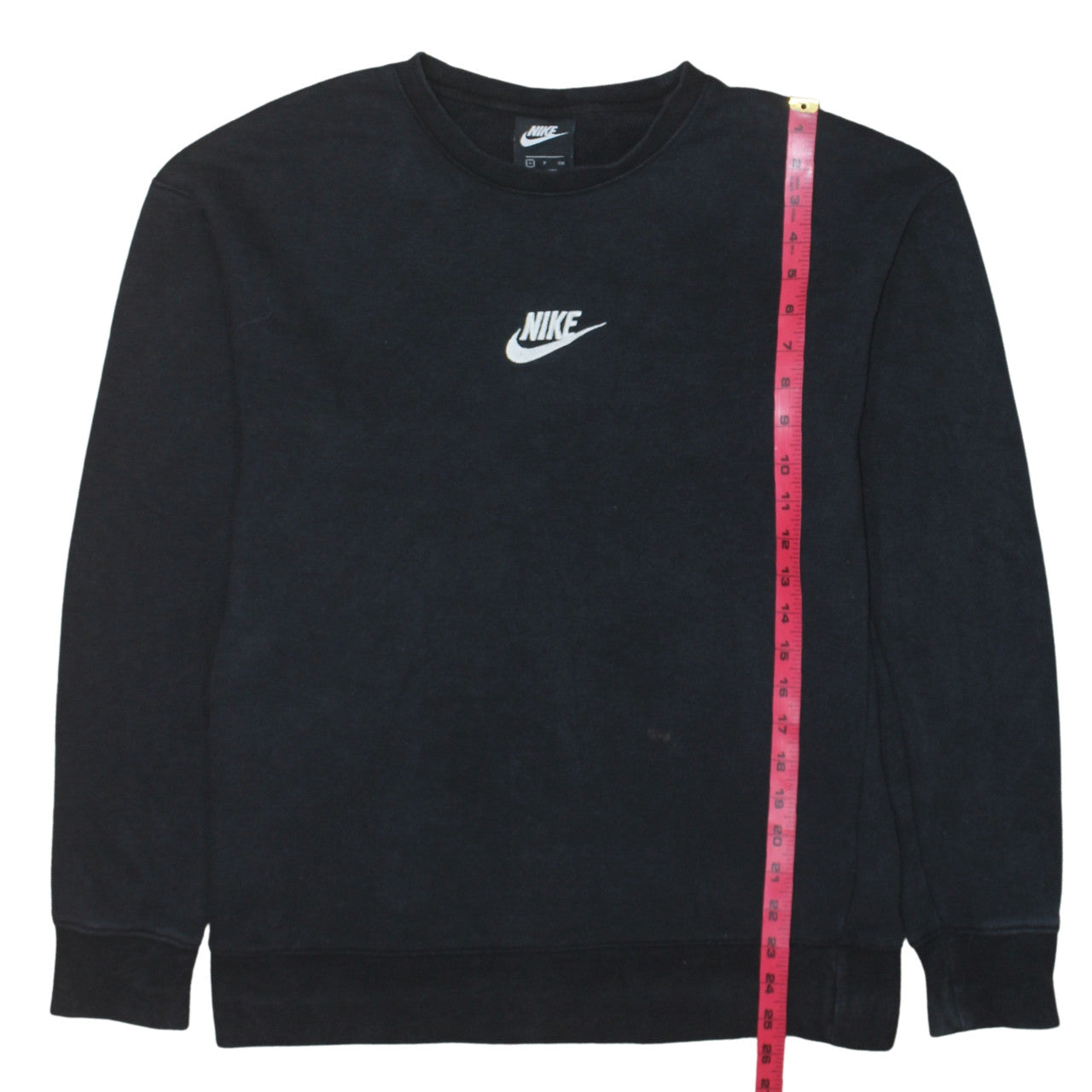 Nike Men's Black Small Pullover Sweatshirt Crew Neck Logo Top