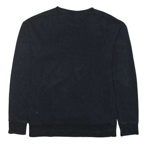 Nike Men's Black Small Pullover Sweatshirt Crew Neck Logo Top
