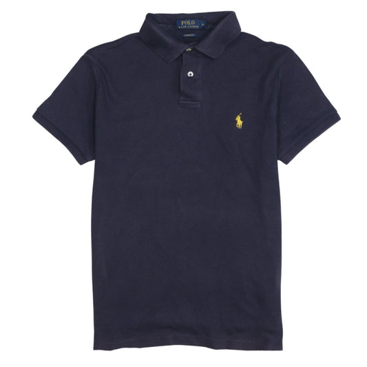 Ralph Lauren Men's Blue XS Custom Fit Cotton Polo Shirt