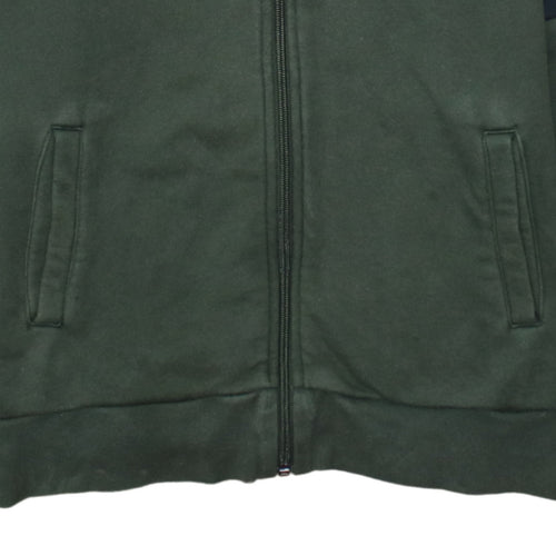 Adidas Boys Green Full Zip Hoodie Size 13-14 Years Hooded Sweatshirt