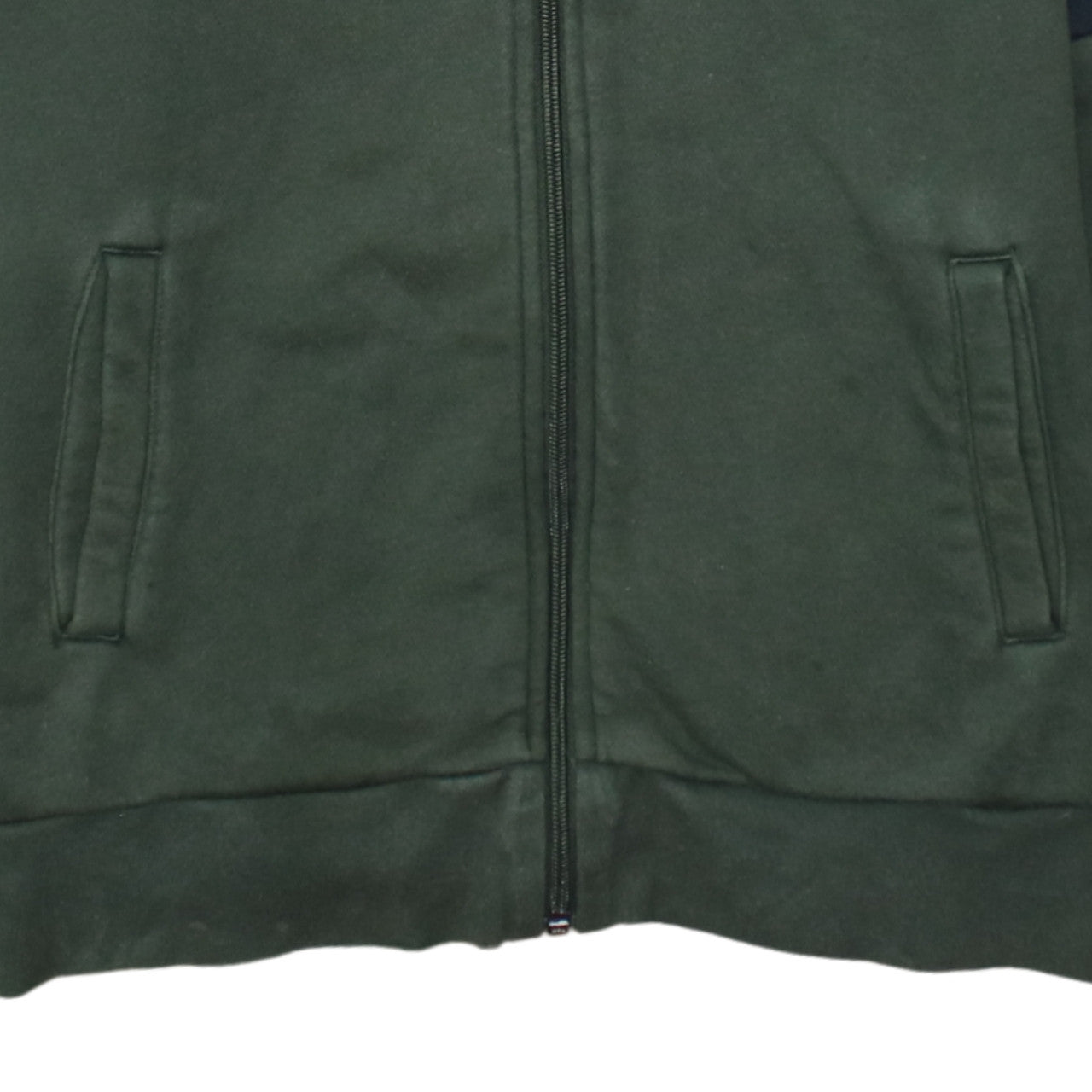 Adidas Boys Green Full Zip Hoodie Size 13-14 Years Hooded Sweatshirt