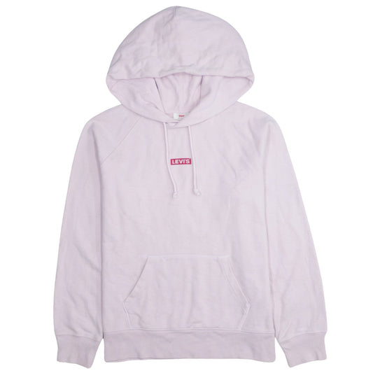 Levi's Womens Light Pink Pullover Hoodie Size S Relaxed Fit