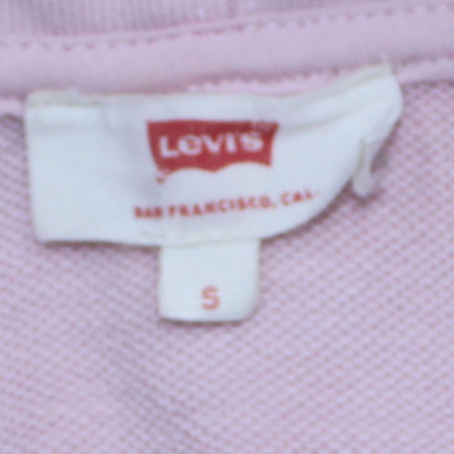 Levi's Womens Light Pink Pullover Hoodie Size S Relaxed Fit