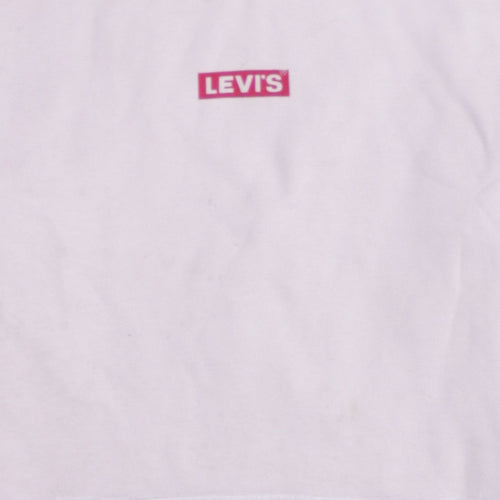 Levi's Womens Light Pink Pullover Hoodie Size S Relaxed Fit
