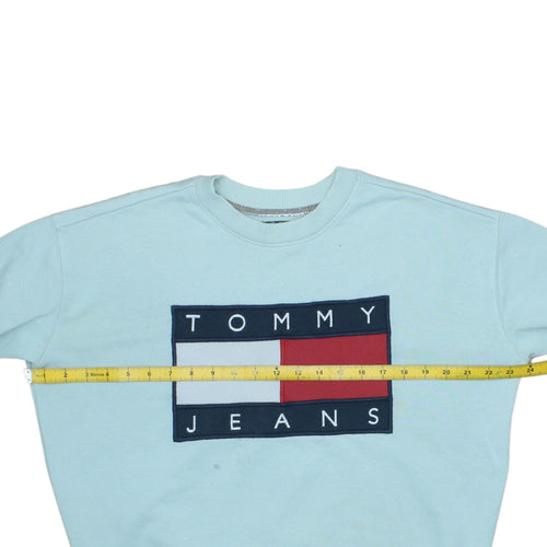 Tommy Jeans Men's Blue XS Pullover Logo Sweatshirt