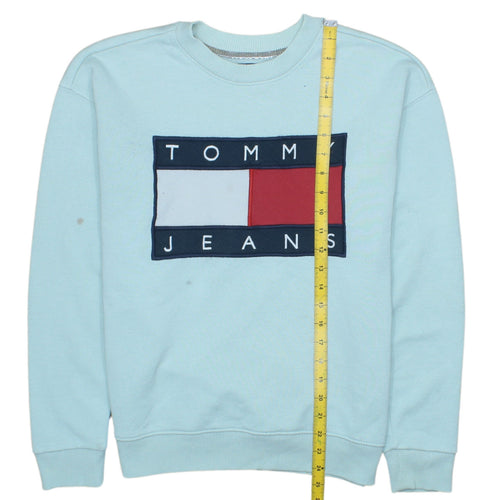 Tommy Jeans Men's Blue XS Pullover Logo Sweatshirt