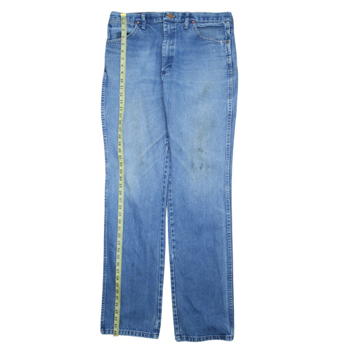 Wrangler Men's Blue 38x36 Straight Leg Denim Jeans
