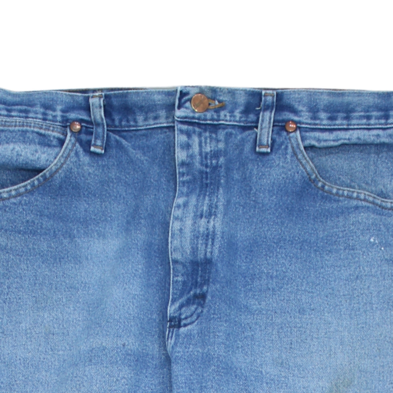 Wrangler Men's Blue 38x36 Straight Leg Denim Jeans