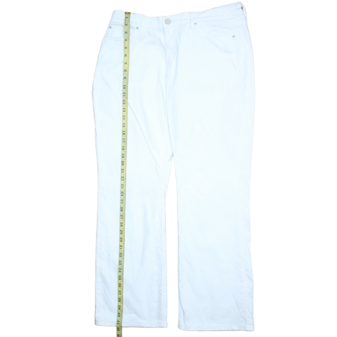 Levi's Women's White 529 Curvy Bootcut Jeans Size 12 Classic Fit