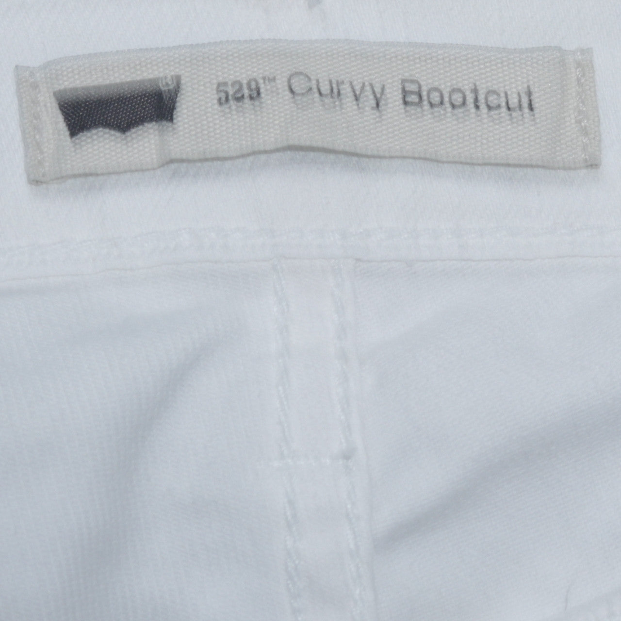 Levi's Women's White 529 Curvy Bootcut Jeans Size 12 Classic Fit