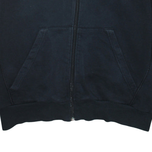 Adidas Men's Black Full Zip Hoodie L Sports Fleece Jacket