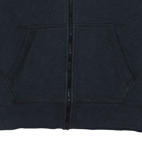 Nike Men's Black Full Zip Hoodie Size M Fleece Sweatshirt