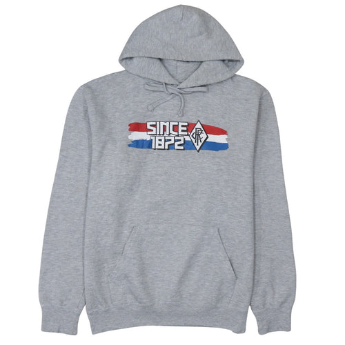 Russell Mens Grey Pullover Hoodie L Hooded Fleece Sportswear