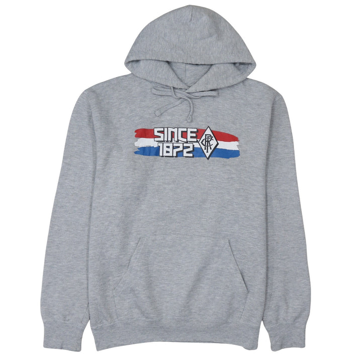 Russell Mens Grey Pullover Hoodie L Hooded Fleece Sportswear